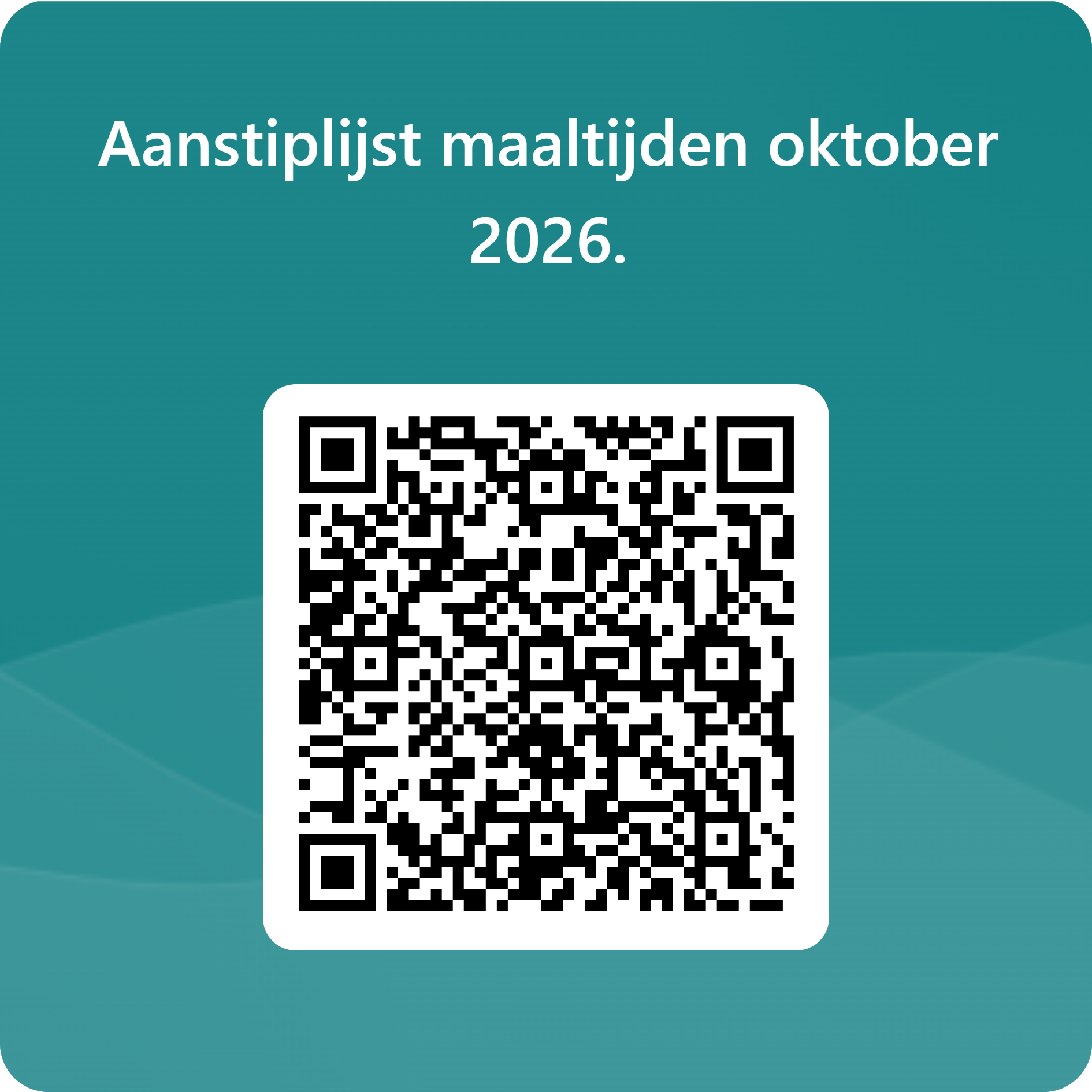 QRCode voor Aanstiplijst maaltijden oktober 2026.